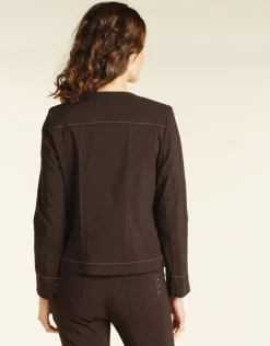 Christine Laure Habillées|Vestes*Veste droite marron