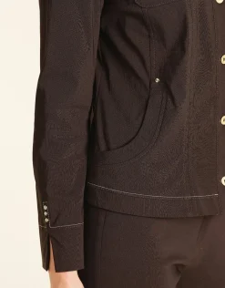 Christine Laure Habillées|Vestes*Veste droite marron