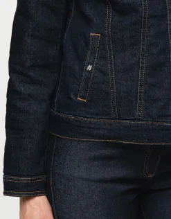 Christine Laure Casual|Vestes*Veste en jean bleu brut