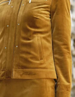 Christine Laure Habillées|Vestes*Veste en velours ocre