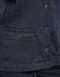 Christine Laure Casual|Vestes*Veste jean denim sans col