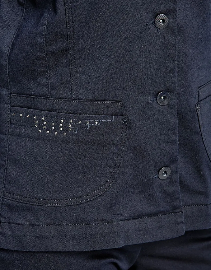 Christine Laure Casual|Vestes*Veste jean denim sans col