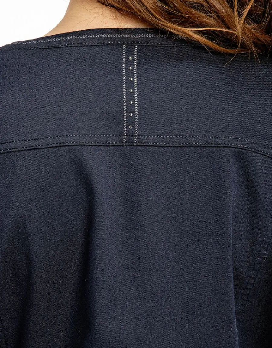 Christine Laure Casual|Vestes*Veste jean denim sans col