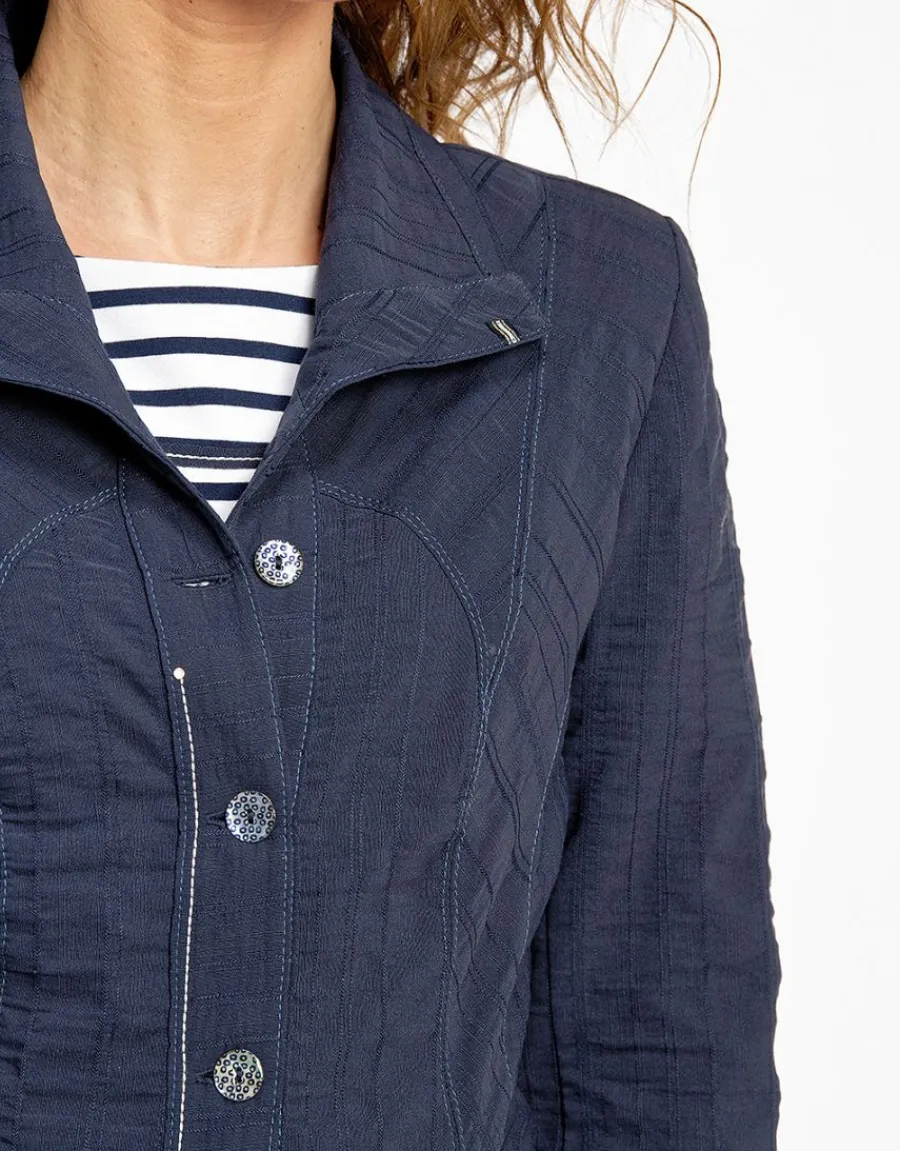 Christine Laure Casual|Vestes*Veste legère bleue marine