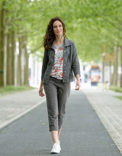 Christine Laure Casual|Vestes*Veste légère vert kaki