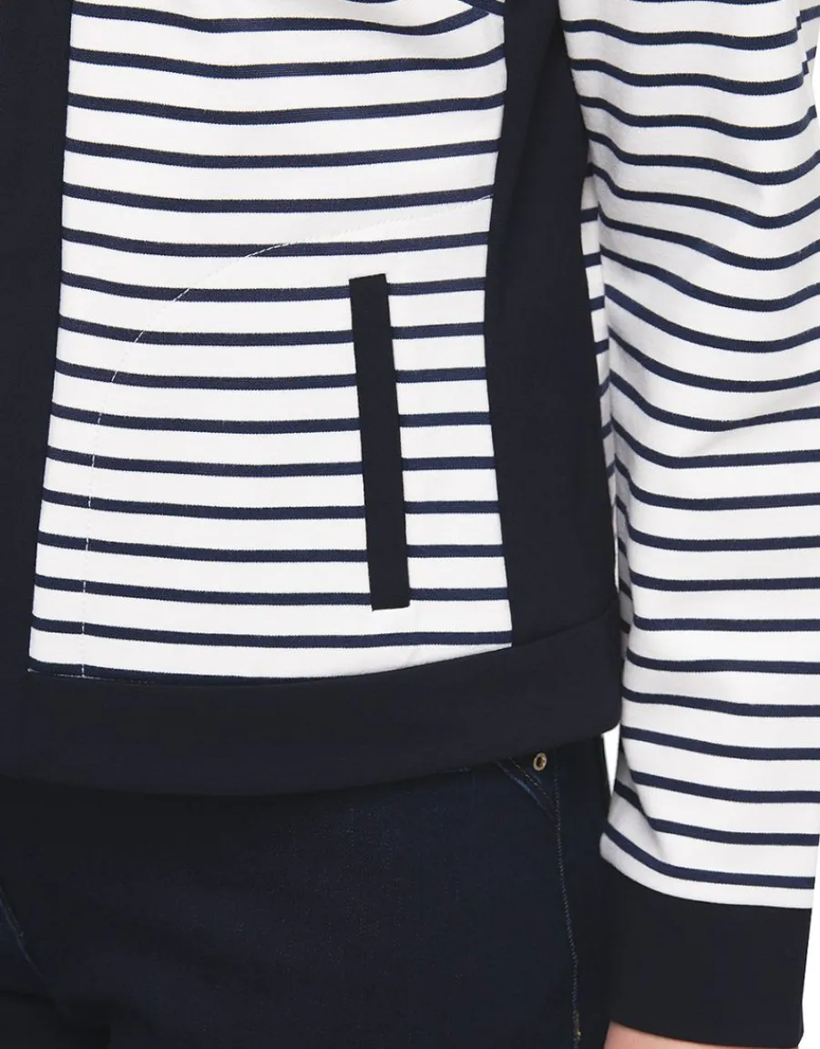 Christine Laure Casual|Vestes*Veste milano rayée bleu