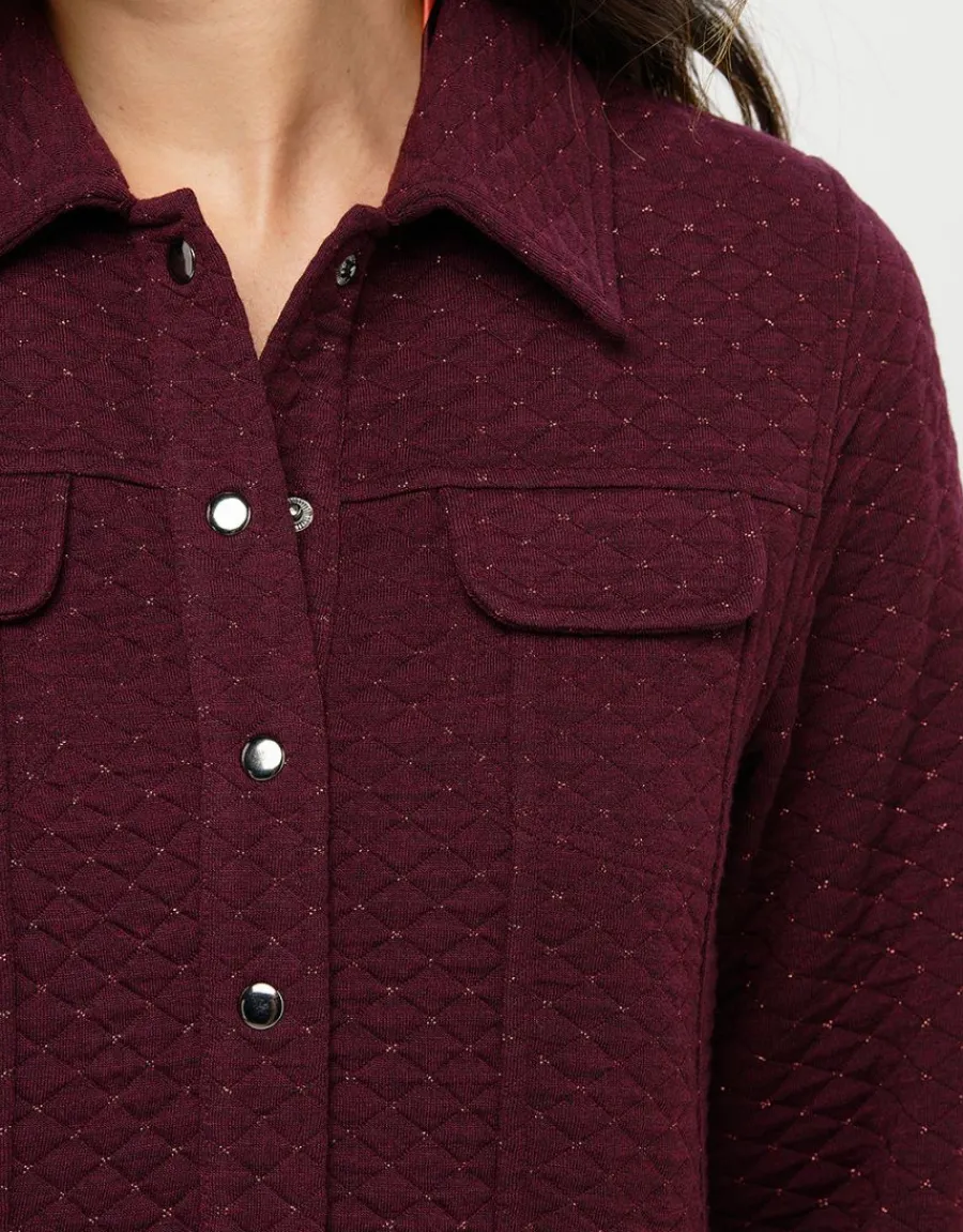 Christine Laure Casual|Vestes*Veste molleton prune