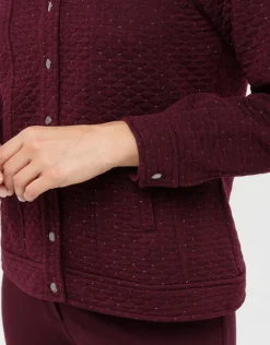 Christine Laure Casual|Vestes*Veste molleton prune