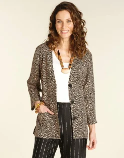 Christine Laure Habillées|Vestes*Veste saharienne imprimée