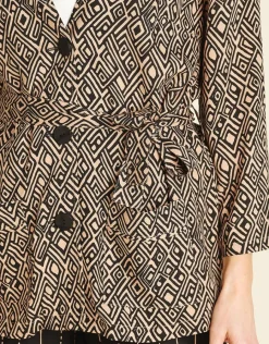 Christine Laure Habillées|Vestes*Veste saharienne imprimée