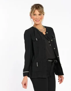 Christine Laure Casual|Vestes*Veste saharienne noire