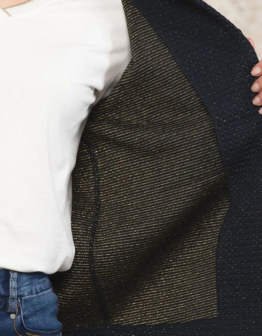 Christine Laure Casual|Vestes*Veste souple bleu