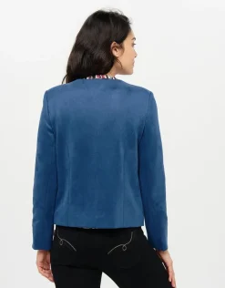 Christine Laure Habillées|Vestes*Veste suédine bleue