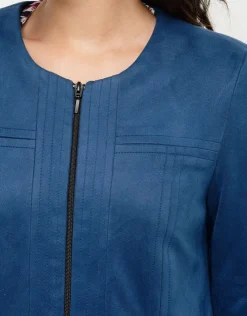 Christine Laure Habillées|Vestes*Veste suédine bleue