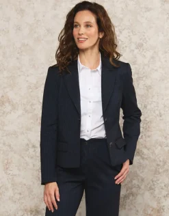 Christine Laure Habillées|Vestes*Veste tailleur bleu