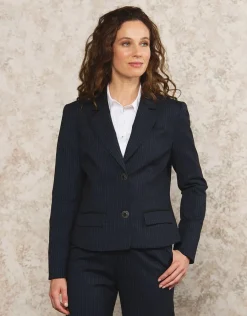 Christine Laure Habillées|Vestes*Veste tailleur bleu