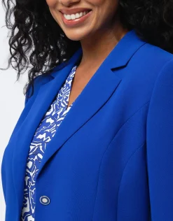 Christine Laure Habillées|Vestes*Veste tailleur chic bleu