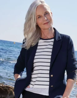 Christine Laure Habillées|Vestes*Veste tailleur marine