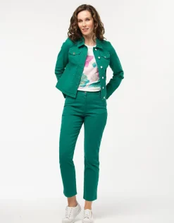 Christine Laure Casual|Vestes*Veste verte coton